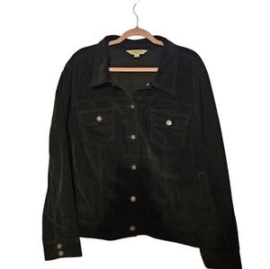 St. John's Bay Black Corduroy Jacket